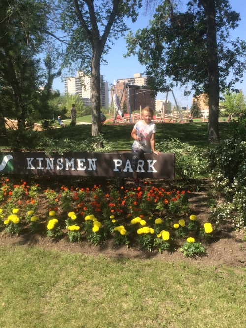 girl in park