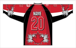 Hockey Jersey Name and/or Number on Back